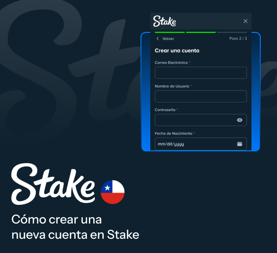 Cómo crear una cuenta en Stake Chile - Instrucción sencilla