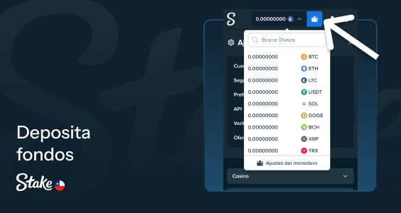 Recarga tu saldo para empezar a jugar - Registro Stake Casino Chile